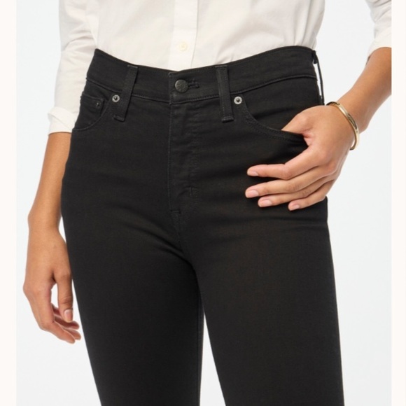 J crew Tall 9" mid-rise black skinny jean in signature stretch - Picture 2 of 5